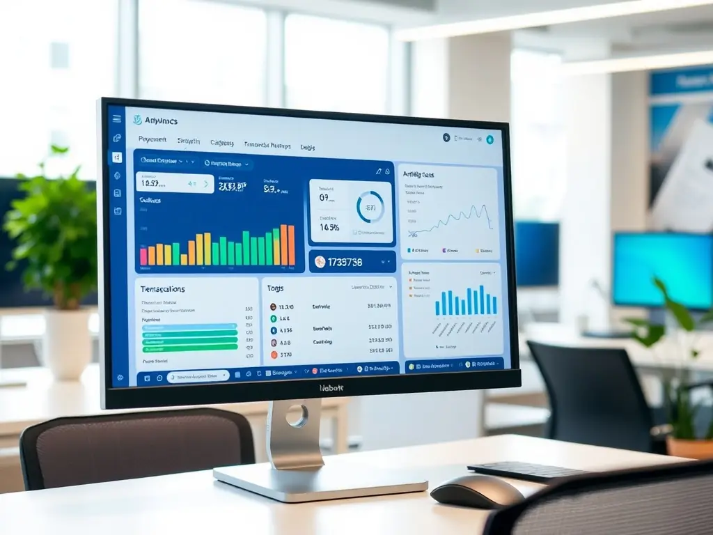 A dashboard displaying analytics and performance metrics of payment processes, showcasing FastRise's Payment Optimization Strategies.